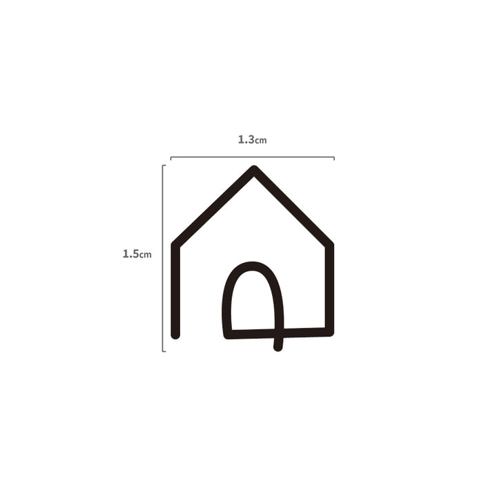 Haus Symbol Temporäres Tattoo Größenangabe