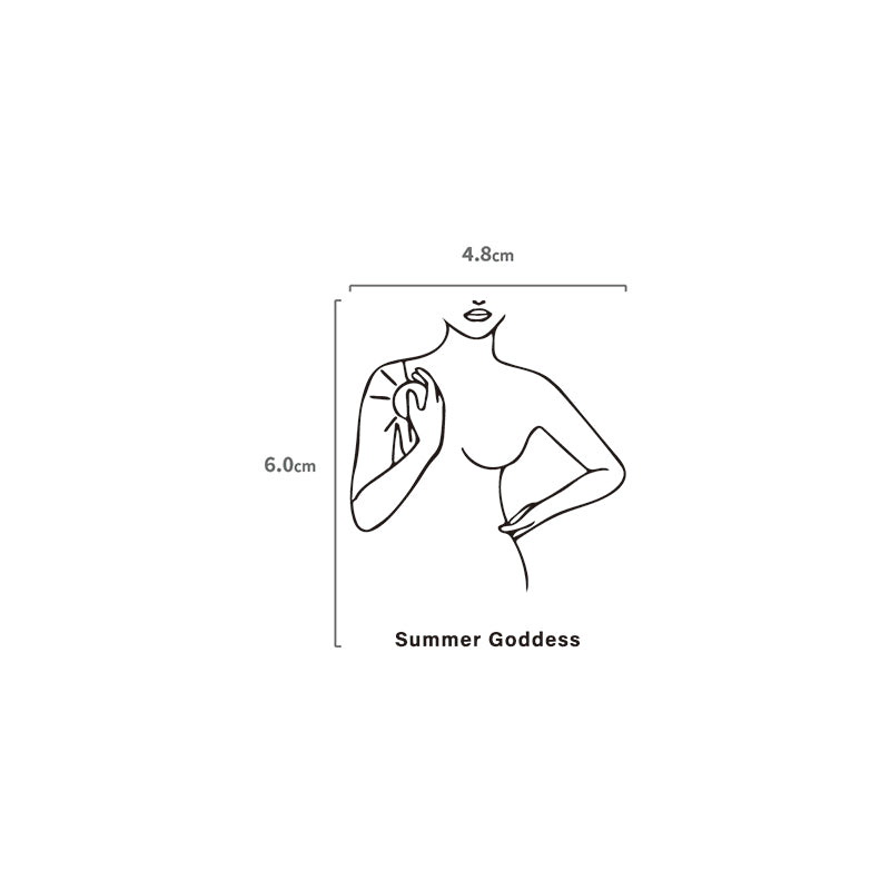 Sonnengöttin Temporäres Tattoo Größenangabe