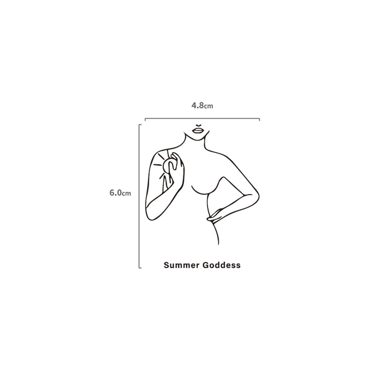 Sonnengöttin Temporäres Tattoo Größenangabe