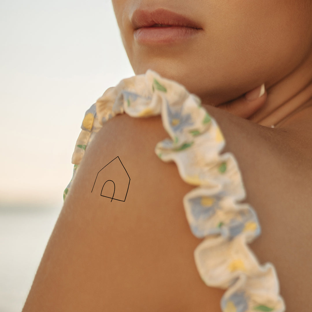 Haus Symbol Temporäres Tattoo