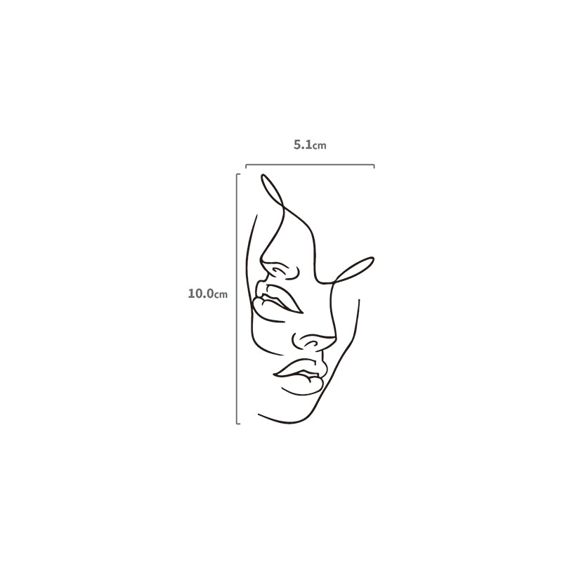 One Line Two Faces