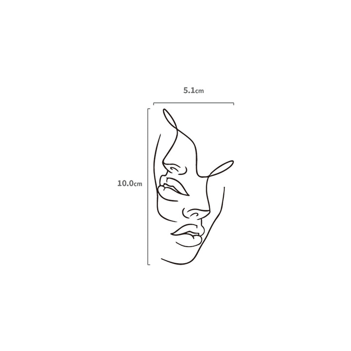 One Line Two Faces