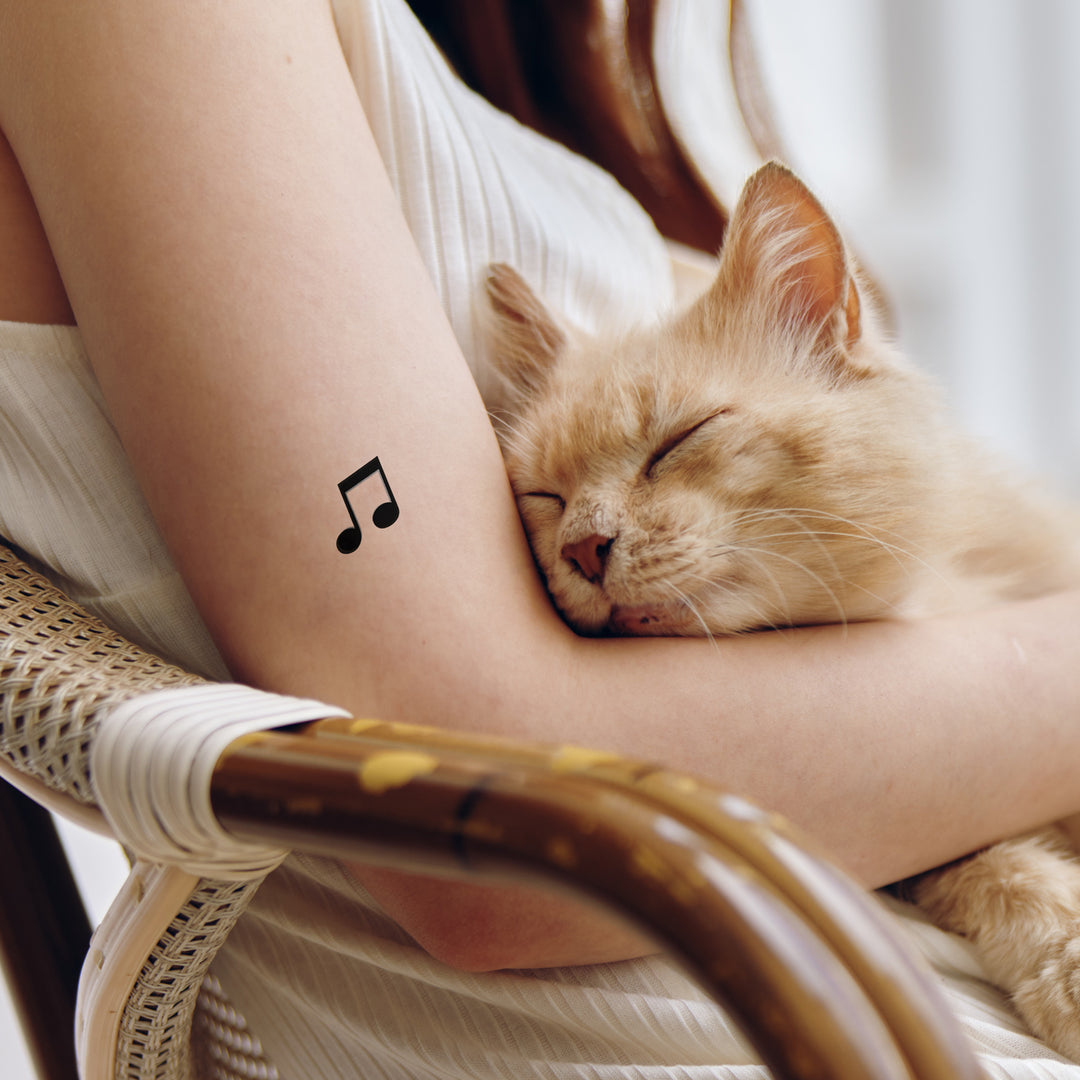 Musiknoten Temporäres Tattoo