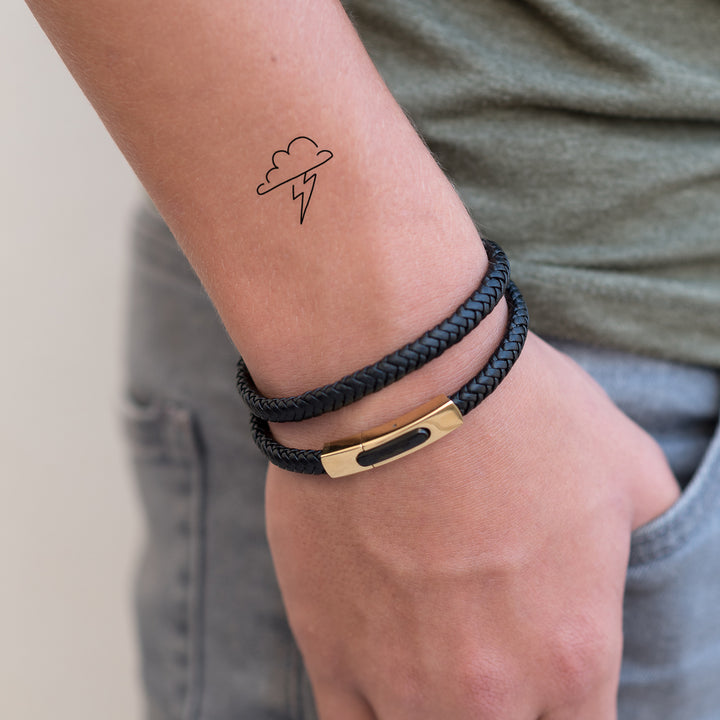 Kleines Gewitter Temporäres Tattoo