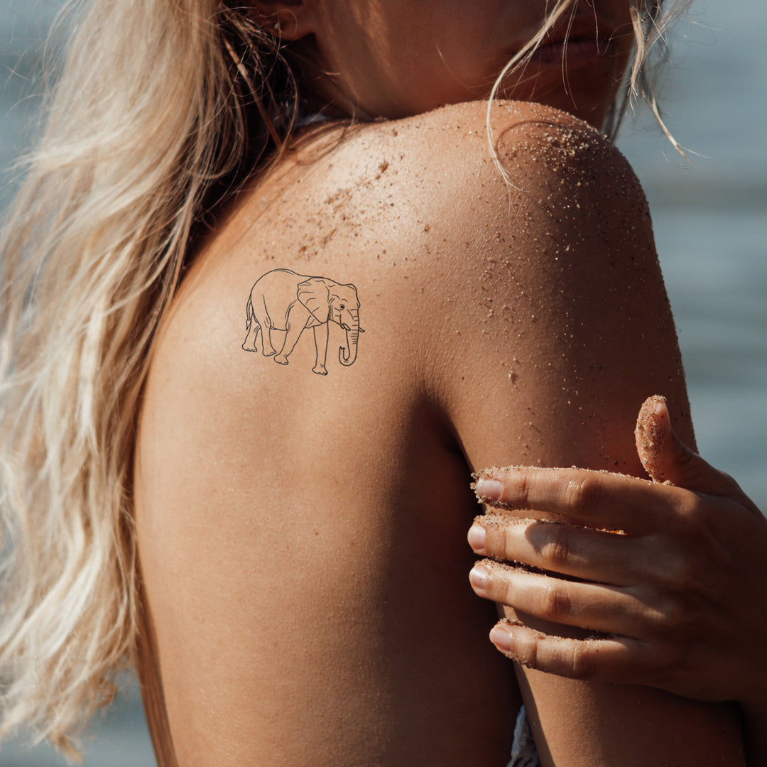 Kleiner Elefant Temporäres Tattoo