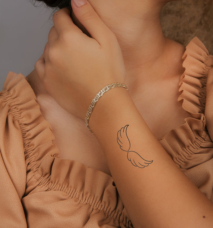 Engelsflügel Temporäres Tattoo