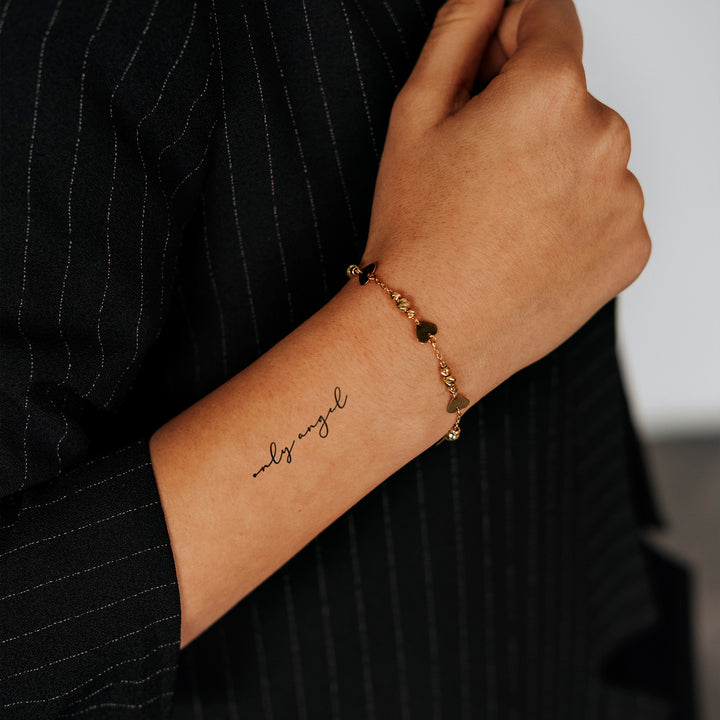 Only angel Schriftzug Temporäres Tattoo