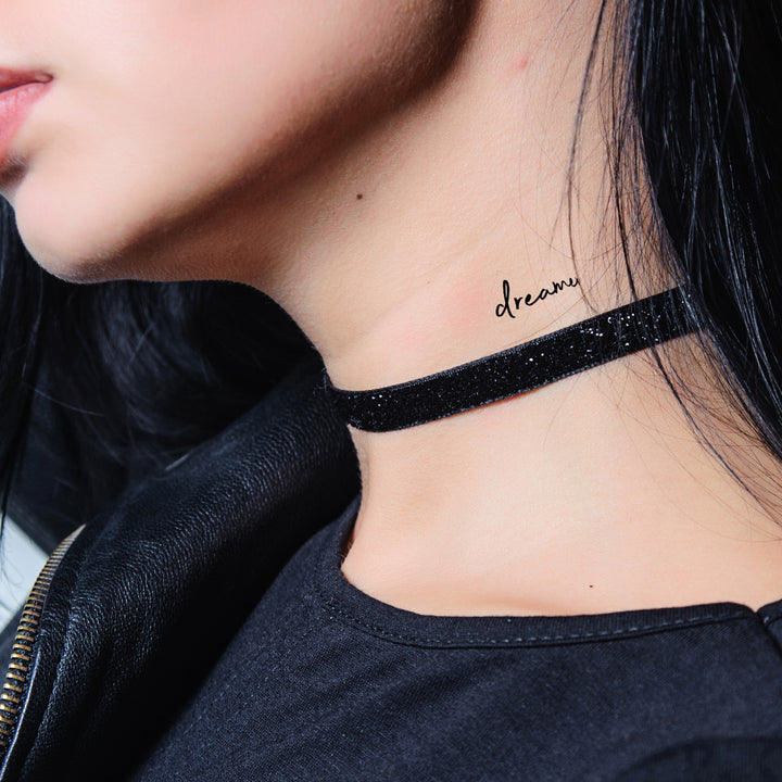 Dreamer Schriftzug Temporäres Tattoo