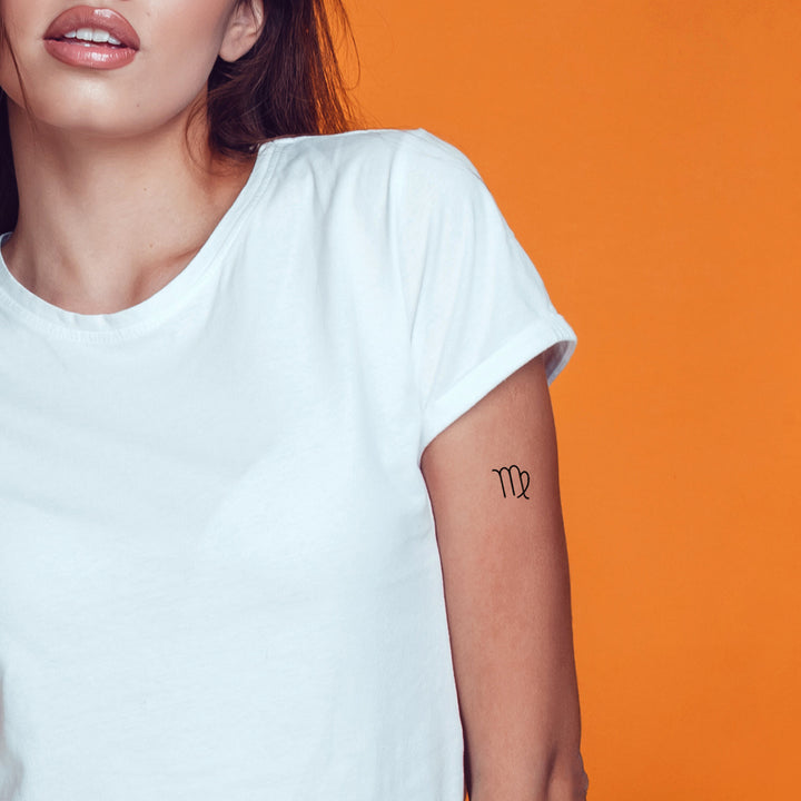 Sternzeichen Jungfrau Temporäres Tattoo