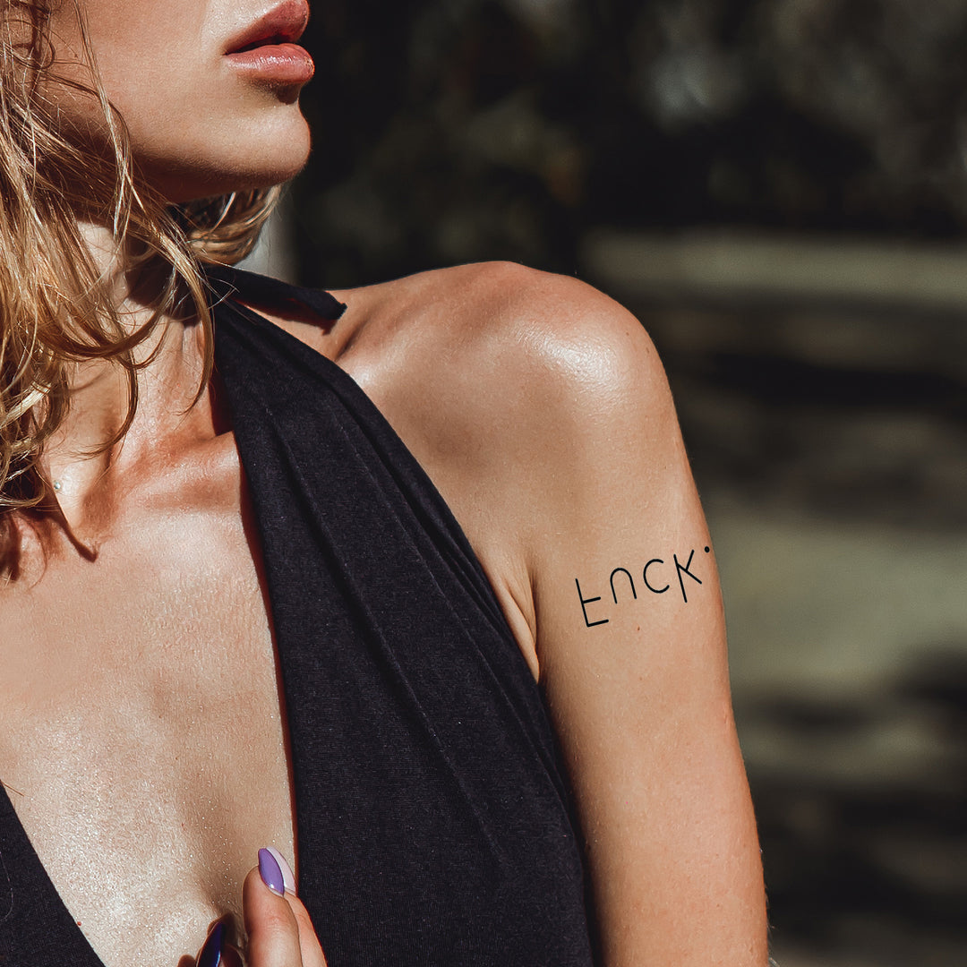 *uck Temporäres Tattoo