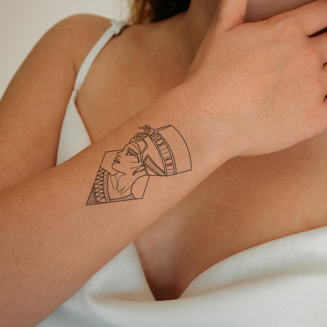 Cleopatra Temporäres Tattoo